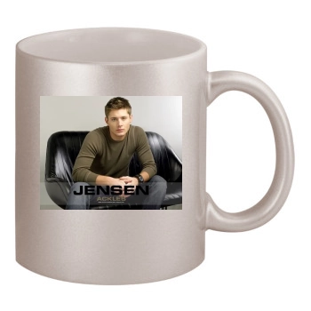 Jensen Ackles 11oz Metallic Silver Mug