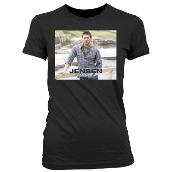 Jensen Ackles Women's Junior Cut Crewneck T-Shirt