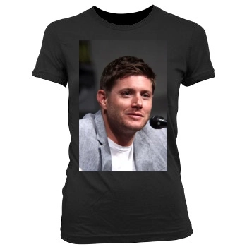 Jensen Ackles Women's Junior Cut Crewneck T-Shirt