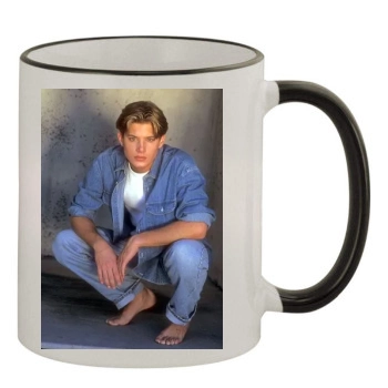 Jensen Ackles 11oz Colored Rim & Handle Mug