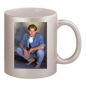 Jensen Ackles 11oz Metallic Silver Mug