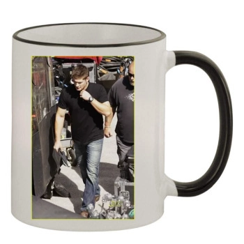 Jensen Ackles 11oz Colored Rim & Handle Mug