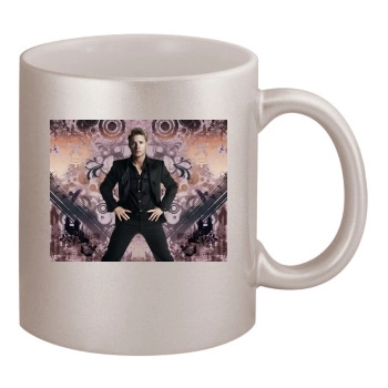 Jensen Ackles 11oz Metallic Silver Mug