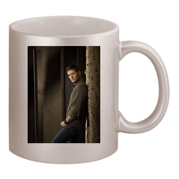 Jensen Ackles 11oz Metallic Silver Mug