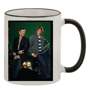 Jensen Ackles 11oz Colored Rim & Handle Mug