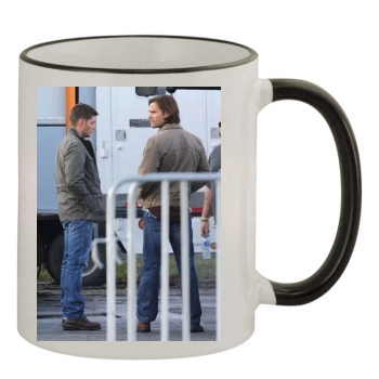 Jensen Ackles 11oz Colored Rim & Handle Mug