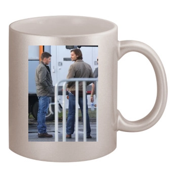 Jensen Ackles 11oz Metallic Silver Mug