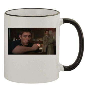 Jensen Ackles 11oz Colored Rim & Handle Mug