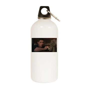 Jensen Ackles White Water Bottle With Carabiner