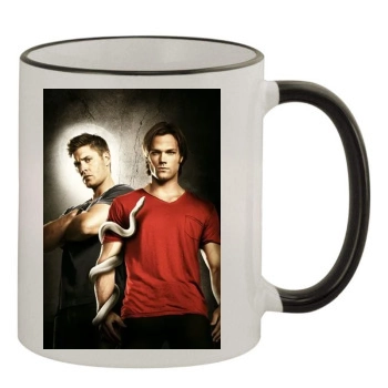 Jensen Ackles 11oz Colored Rim & Handle Mug