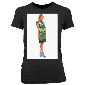 Paris Hilton Women's Junior Cut Crewneck T-Shirt