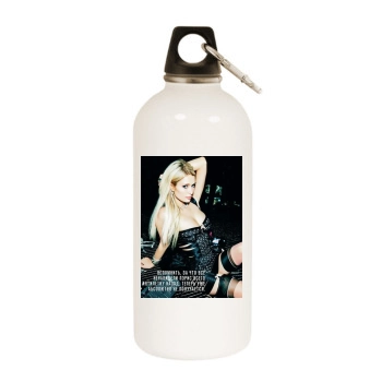 Paris Hilton White Water Bottle With Carabiner