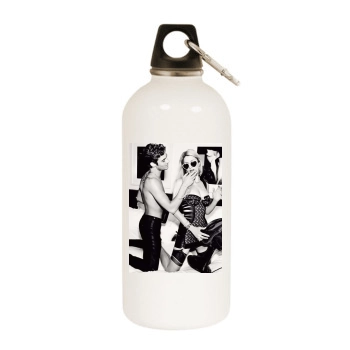 Paris Hilton White Water Bottle With Carabiner