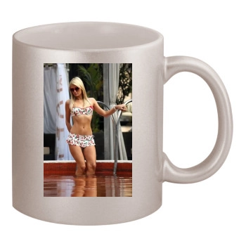 Paris Hilton 11oz Metallic Silver Mug