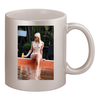 Paris Hilton 11oz Metallic Silver Mug