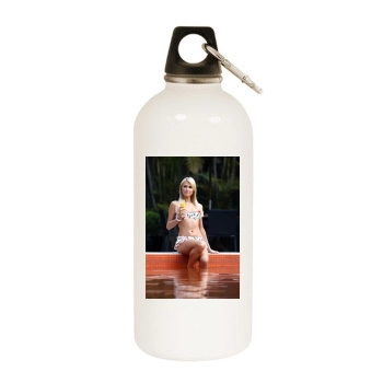 Paris Hilton White Water Bottle With Carabiner