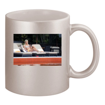 Paris Hilton 11oz Metallic Silver Mug