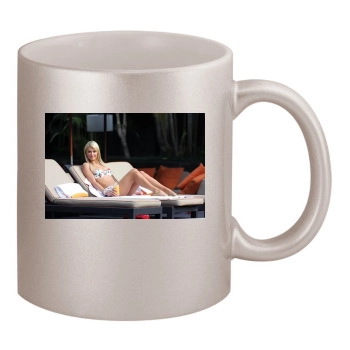 Paris Hilton 11oz Metallic Silver Mug