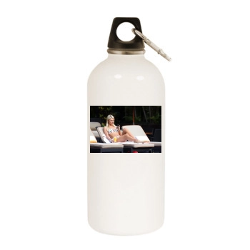 Paris Hilton White Water Bottle With Carabiner