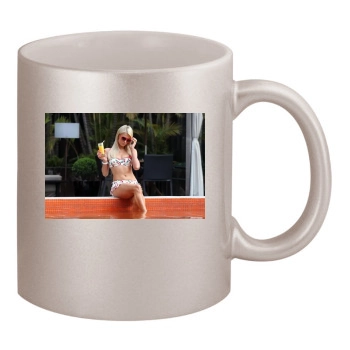 Paris Hilton 11oz Metallic Silver Mug