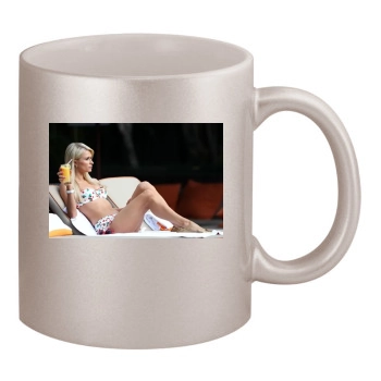 Paris Hilton 11oz Metallic Silver Mug