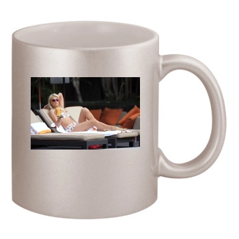 Paris Hilton 11oz Metallic Silver Mug