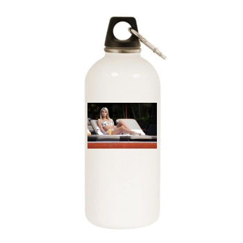 Paris Hilton White Water Bottle With Carabiner