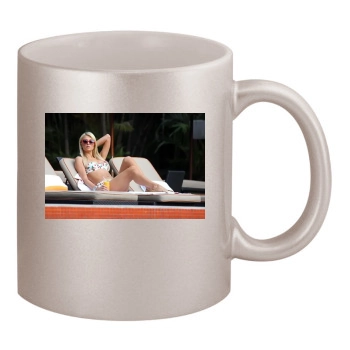 Paris Hilton 11oz Metallic Silver Mug