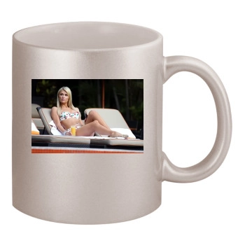 Paris Hilton 11oz Metallic Silver Mug