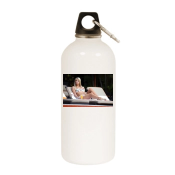 Paris Hilton White Water Bottle With Carabiner