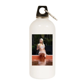 Paris Hilton White Water Bottle With Carabiner