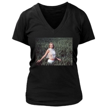 Patsy Kensit Women's Deep V-Neck TShirt