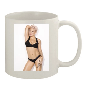 Pink 11oz White Mug