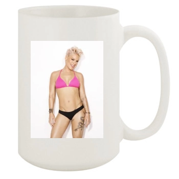 Pink 15oz White Mug