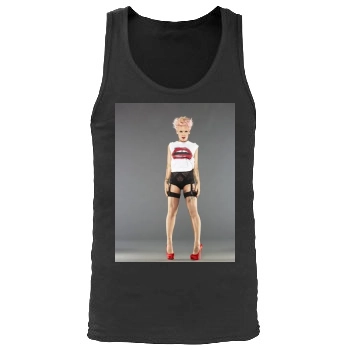 Pink Men's Tank Top