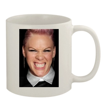 Pink 11oz White Mug