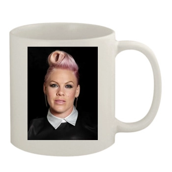 Pink 11oz White Mug