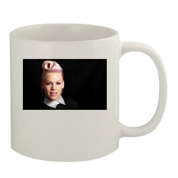 Pink 11oz White Mug