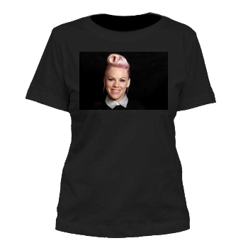 Pink Women's Cut T-Shirt