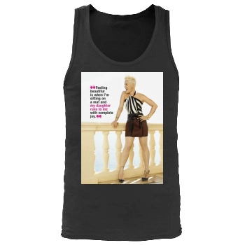 Pink Men's Tank Top