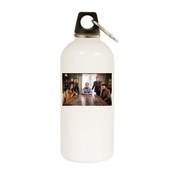 Dallas White Water Bottle With Carabiner