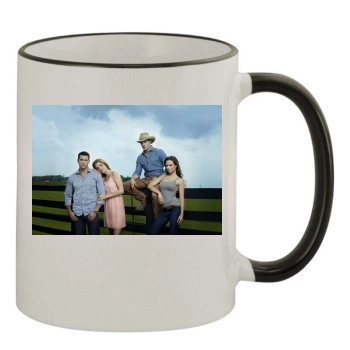 Dallas 11oz Colored Rim & Handle Mug