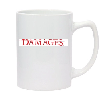 Damages 14oz White Statesman Mug