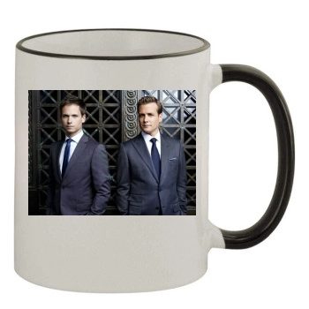 Suits 11oz Colored Rim & Handle Mug