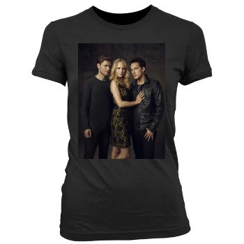 The Vampire Diaries Women's Junior Cut Crewneck T-Shirt