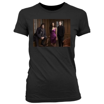 The Vampire Diaries Women's Junior Cut Crewneck T-Shirt