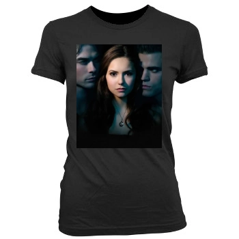 The Vampire Diaries Women's Junior Cut Crewneck T-Shirt