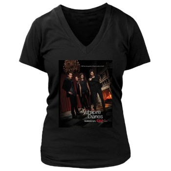 The Vampire Diaries Women's Deep V-Neck TShirt