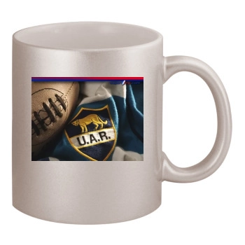 Rugby 11oz Metallic Silver Mug