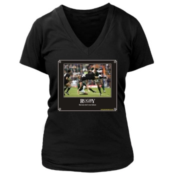 Rugby Women's Deep V-Neck TShirt